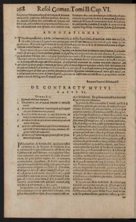 De Contractu Mutui. Caput VI.