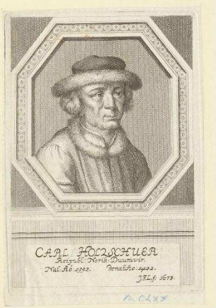 Karl (I.) Holzschuher, Duumvir; geb. 1332; gest. 1422