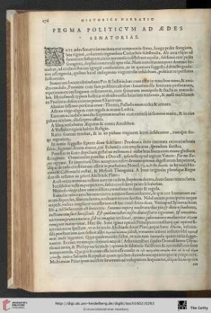 Pegma Politicum ad Aedes Senatorias