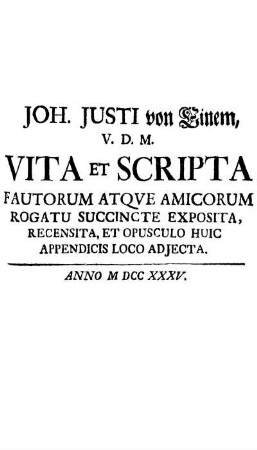 Appendix de vita &scriptis auctoris.