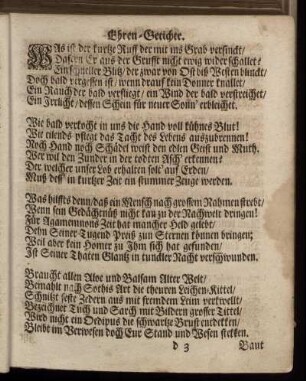 Ehren-Getichte.