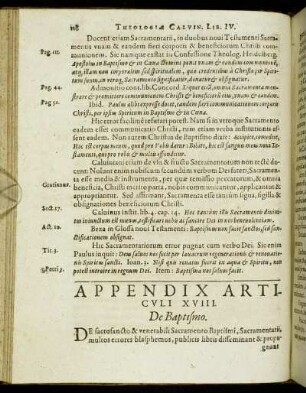 Appendix Articuli XVIII. - Appendix Articuli XXXIII.