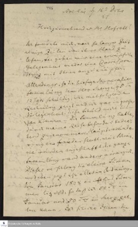 Brief von Henrik Steffens an Christian Keferstein.