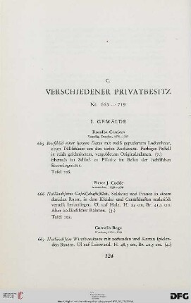 C Verschiedener Privatbesitz (Nr. 665-719)