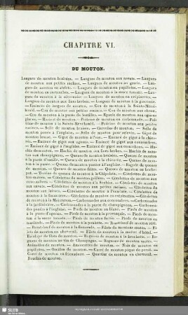 Chapitre VI. Du Mouton