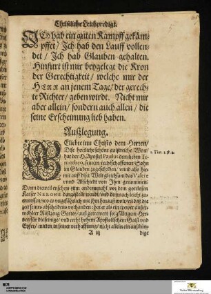 Christliche Leichenpredigt