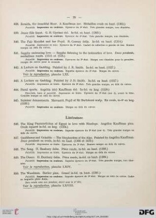 Littérature (Nr. 846-857)