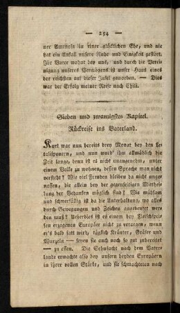 254-272, Sieben und zwanzigstes Kapitel. Rückreise ins Vaterland; Acht und zwanzigstes Kapitel. Schlusz nebst einem gelehrten Anhang