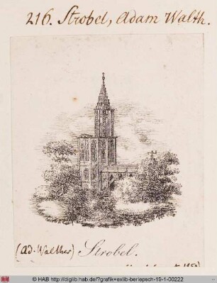 Exlibris des Adam Walther Strobel