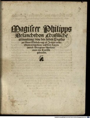 Christliche erinnerung von den lieben Engeln