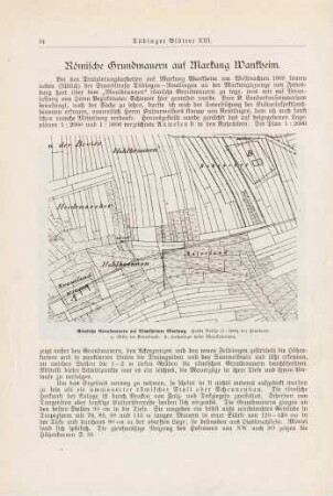 34-36 Römische Grundmauern auf Markung Wankheim