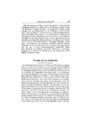 Versuche mit der Zahlentafel