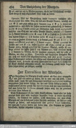 Zur Extraction der Wurtzeln