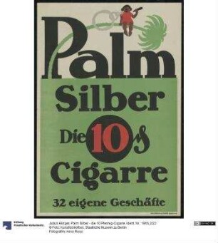 Palm Silber - die 10 Pfennig-Cigarre
