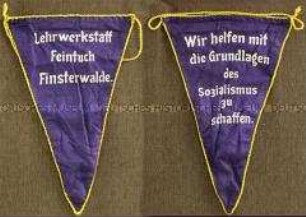 Wimpel der Lehrwerkstatt Feintuch Finsterwalde