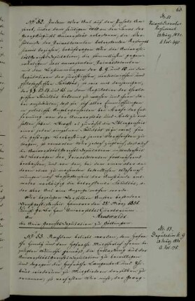 Entlassung Mitscherlichs aus der Gerichtsdeputation, Erneuerung der Mitgliedschaft Langenbeck und Thibauts.