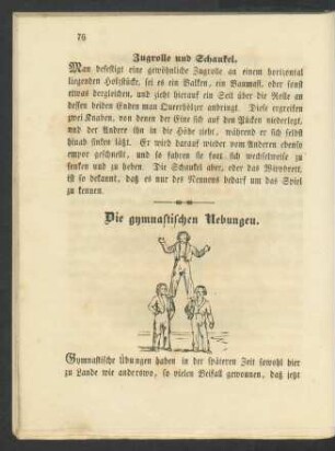 Die gymnastischen Uebungen.