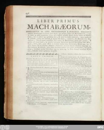 Liber Primus Machabaeorum.
