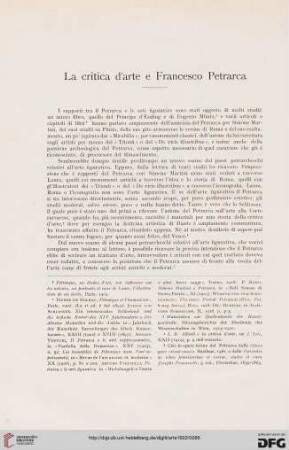 25: La critica d'arte e Francesco Petrarca