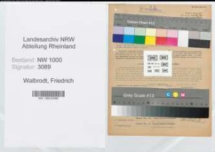 Entnazifizierung Friedrich Walbrodt, geb. 23.02.1906 (Brandmeister)