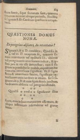 Quaestiones Domus Nonae