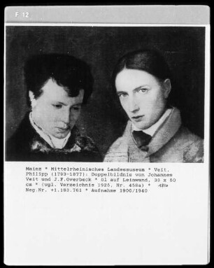 Doppelbildnis von Johannes Veit und J. F. Overbeck