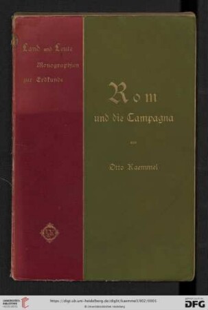 Band 12: Monographien zur Erdkunde: Rom und die Campagna