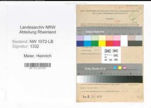Entnazifizierung Heinrich Meier , geb. 02.03.1894 (Maurer)