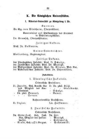 Die Königlichen Universitäten