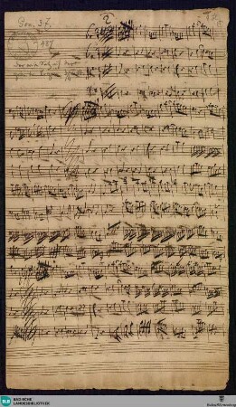 Sonatas - Mus. Hs. 487 : vl (2), vla, b; e; BrinzingMWV 7.3
