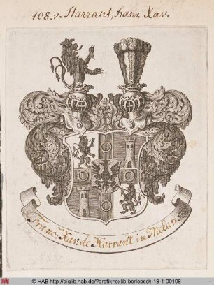 Wappen des Franz Xavier Harrant