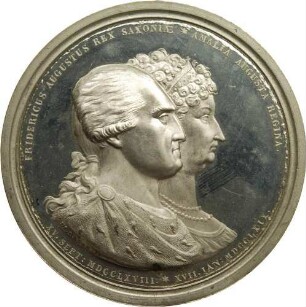 König Friedrich August I.und Marie Amalie Auguste - Goldene Hochzeit