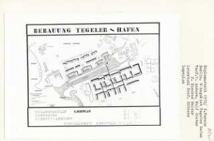 Wohngebiet Tegeler Hafen, Berlin-Tegel (Diplomarbeit bei Kurt Dübbers): Lageplan 1:1000