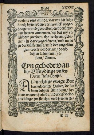 Eyn gebedt van der Besnydinge unses Heren Jesu Christi.