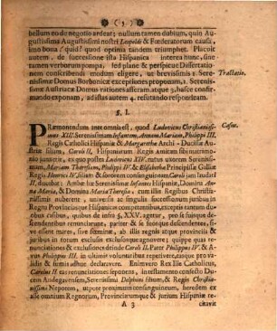 Dissertationem Juridicam De Successione Hispanica : Magnifici Jctorum Ordinis Permissu