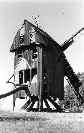 Schönhausen (Elbe). Mühle Levin, Bockmühle, ruinös (1979 Abbruch)
