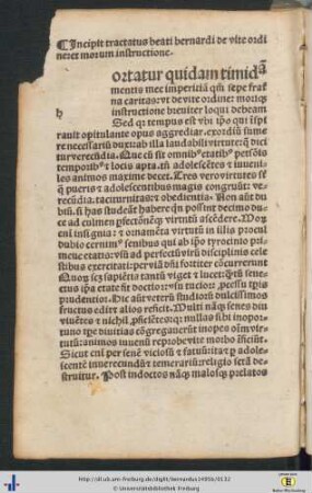 Tractatus de vite ordine et morum instructione