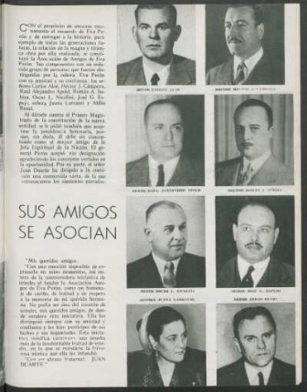 Sus amigos se asocian