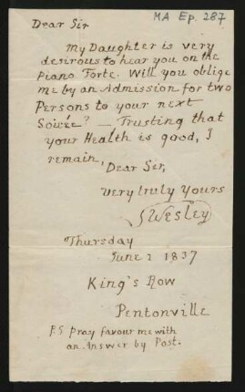 Brief an Charles Neate : 01.06.1837
