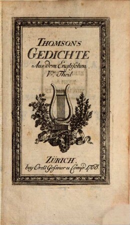 Thomsons Gedichte : aus dem Englischen, 5