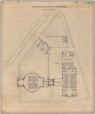 Billing, Hermann; Rheinfelden (Baden-Württemberg); Ev. Kirche - Grundriss EG