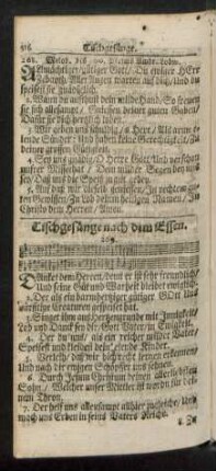 Tischgesänge nach dem Essen. 269. - 274.