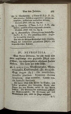 IV. Neuroptera