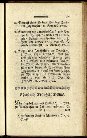 Christoph Traugott Dellus.
