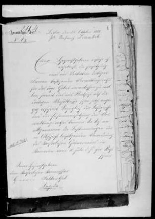 Zolltarif und Firmensteuer im Schutzgebiet Togo. Eingabe von Togo-Firmen an die Kolonialabteilung des Auswärtigen Amtes vom 10. Juli 1892