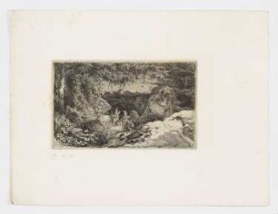 Quelle, Blatt 6 der Folge "Sechs Landschaften, nach der Natur bei Dampierre radiert"