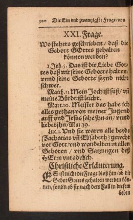 XXI. Frage.