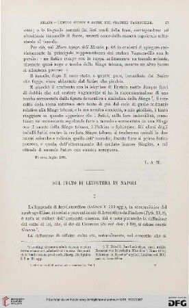 1: Sul culto di Leucothea in Napoli