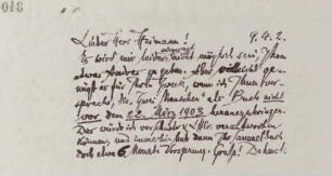 Brief an Moritz Heimann