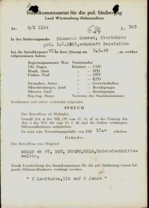 Zimmerer, Konrad